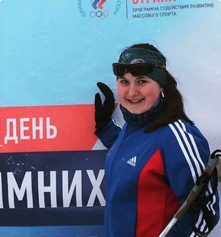 Анджан Софья, кандидат в мастера спорта по зимнему полиатлону